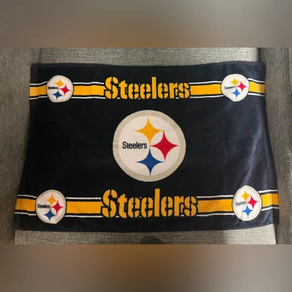 Steelers Black and Yellow Hand Towel - Picture 6 of 6